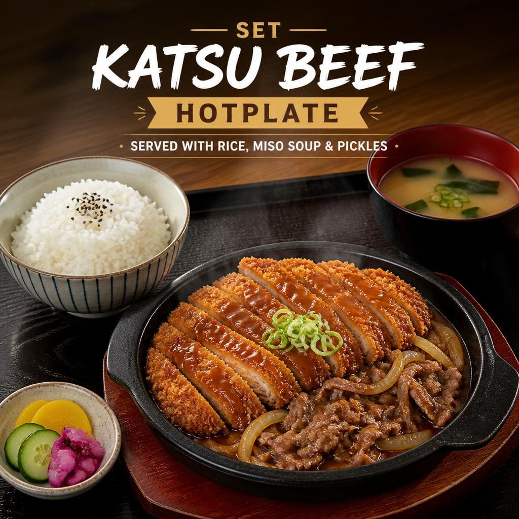 Set Katsu Beef Hotplate